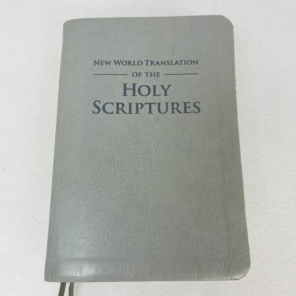 New‎ World Translation of the Holy Scriptures Bible Grey Faux Leather Flexible